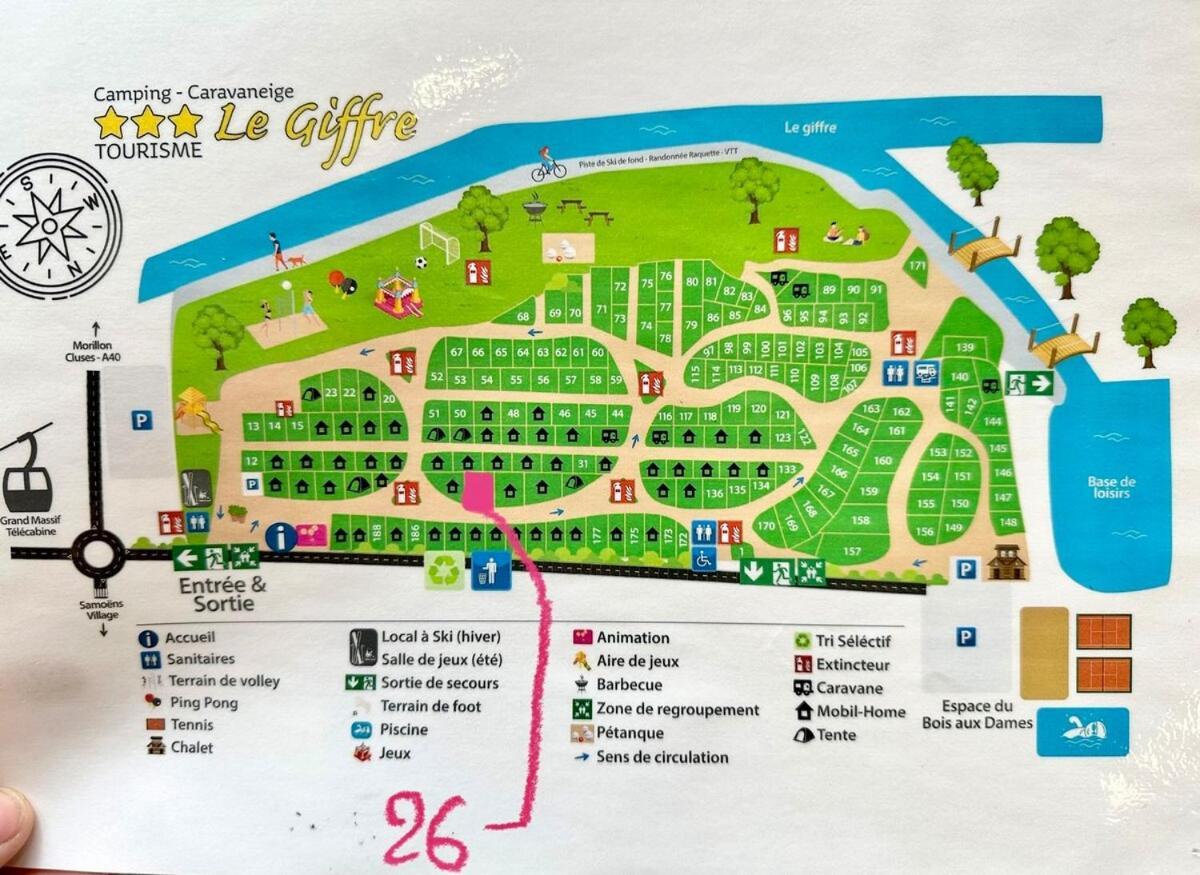 Bungalow 3 Chambres Pour 6 Pers Avec Climatisation Camping 3 Etoiles Самоен Экстерьер фото